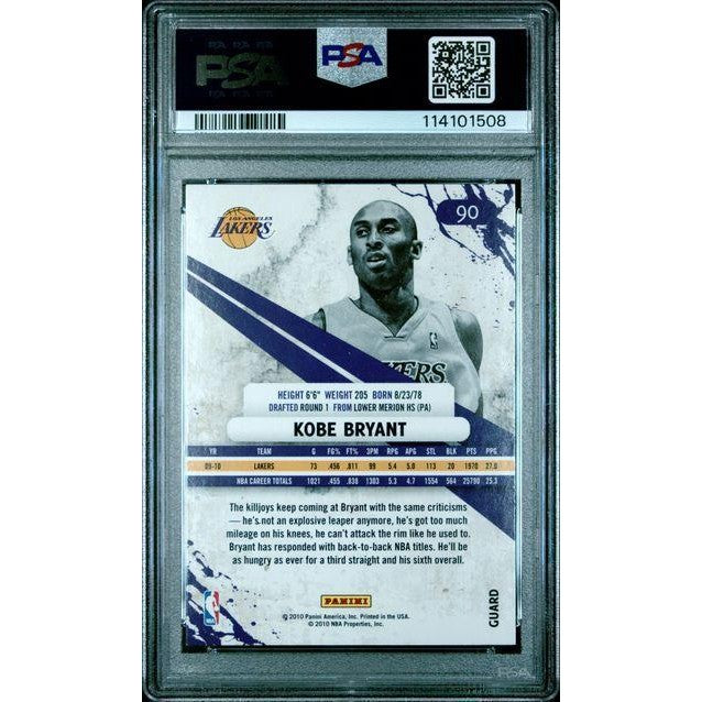Product Title Kobe Bryant 2010 Panini Rookies & Stars #90 PSA 9