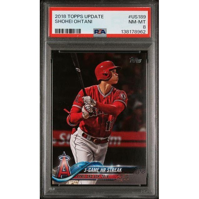 2018 Topps Update #US189 Shohei Ohtani PSA 8