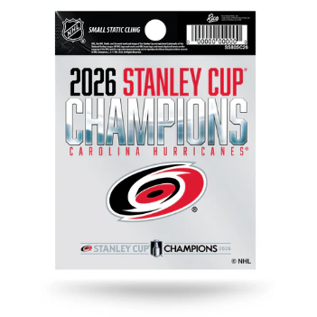 Carolina Hurricanes 2026 Stanley Cup Champions Small Static Cling