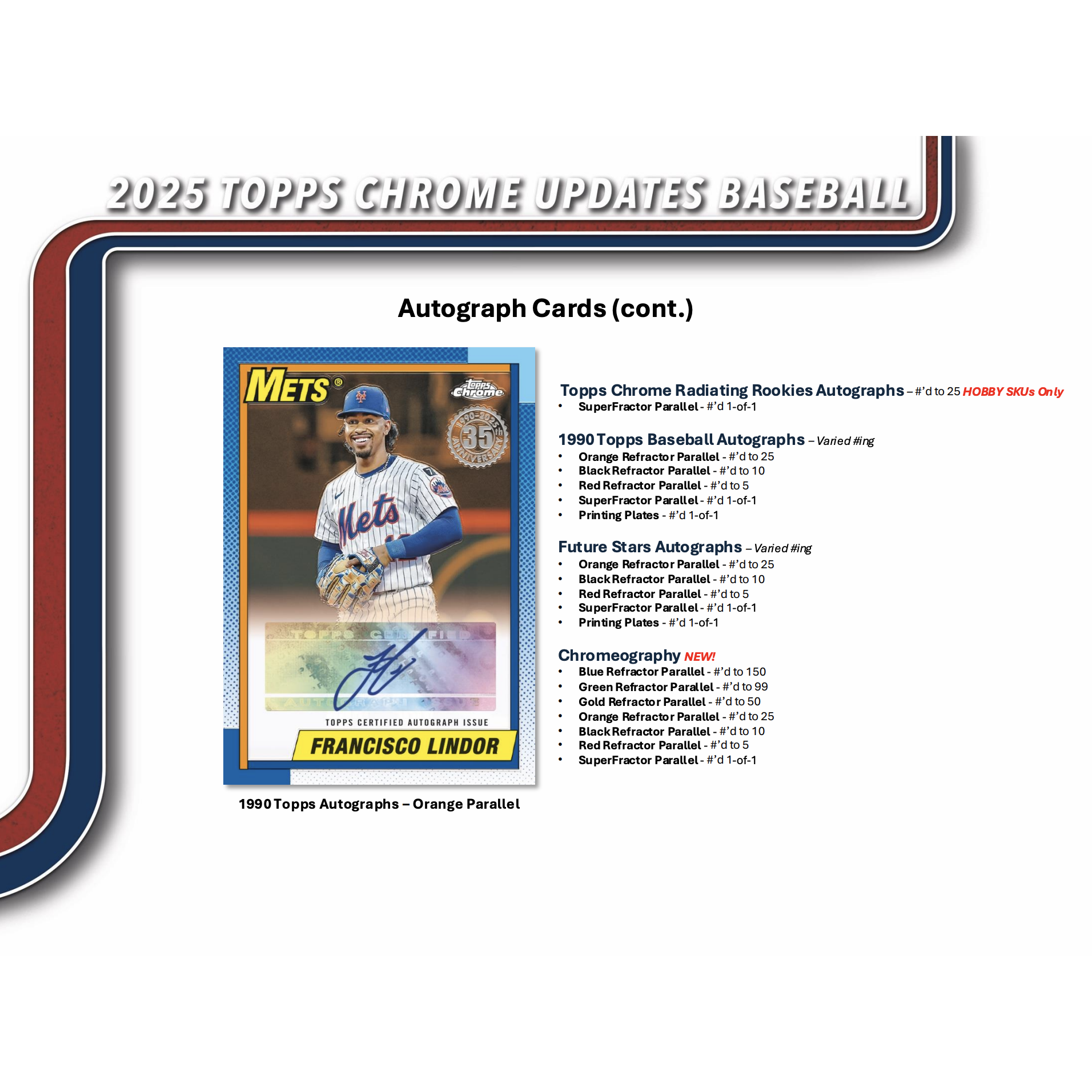 2025 Topps Chrome Update Series Baseball Jumbo Box