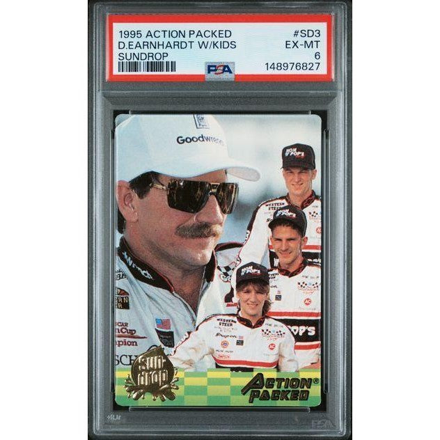 Dale Earnhardt #3 1995 Action Packed W/Kids Sundrop #SD3 PSA 6