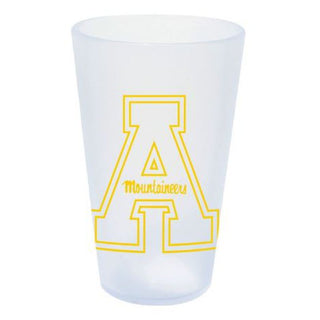 Silicone Glass: Appalachian State Mountaineers 16oz- Icicle