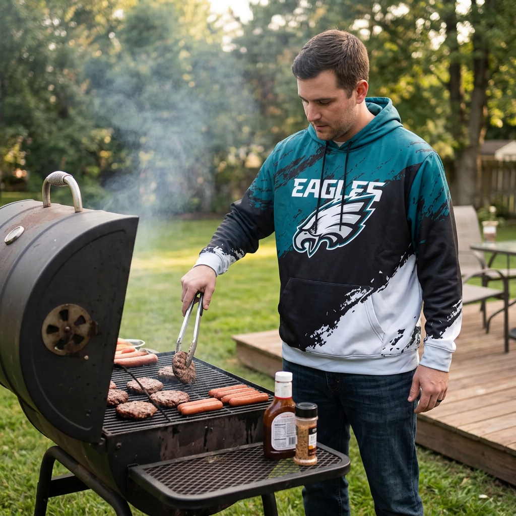 Philadelphia Eagles Triple Threat Hoodie - Officially Licensed