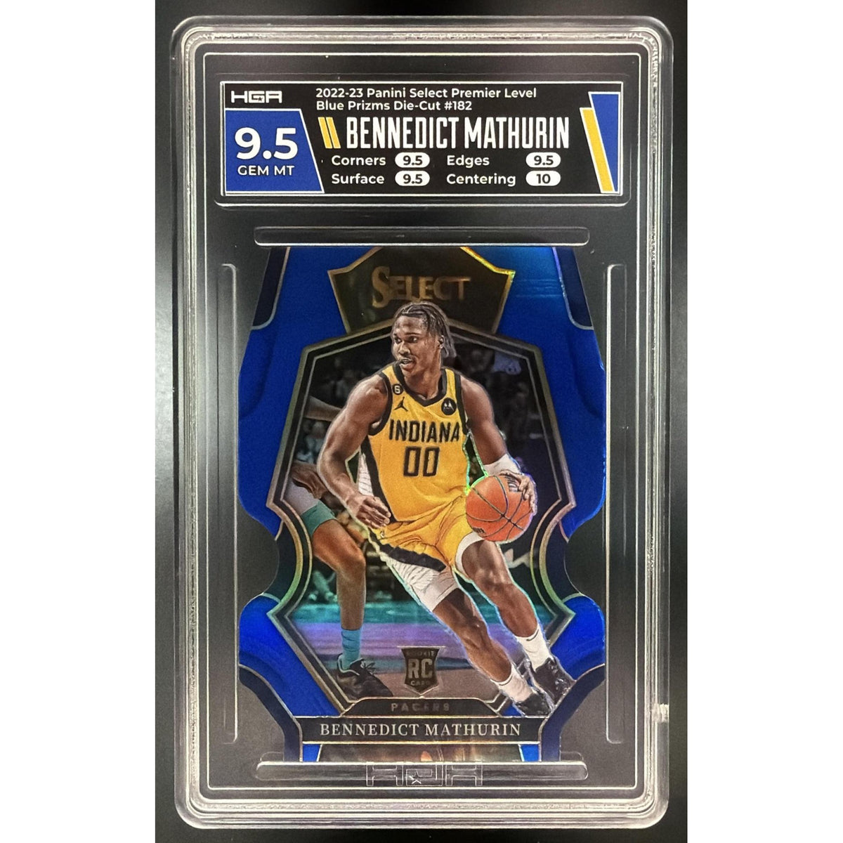 2022-23 Panini Select Premier Level Bennedict Mathurin #182 HGA 9.5