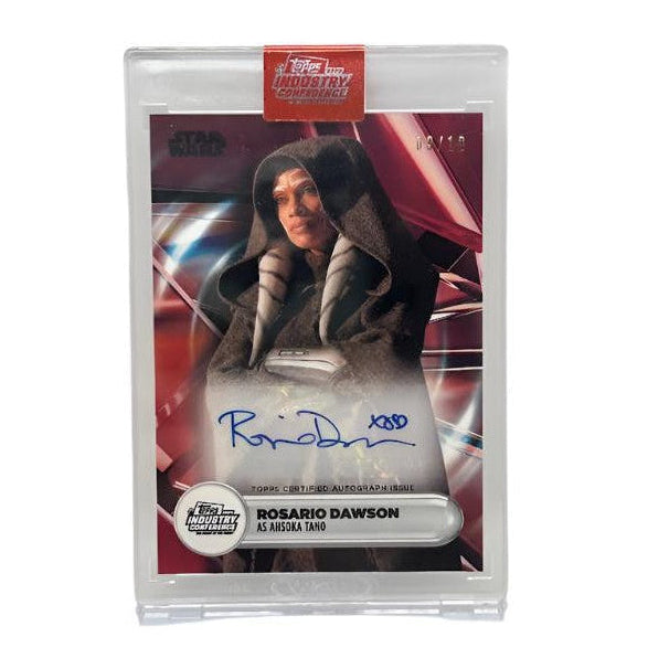 Rosario Dawson as Ahsoka Tano 2024 Topps Industry Conference Certified Autograph Issue