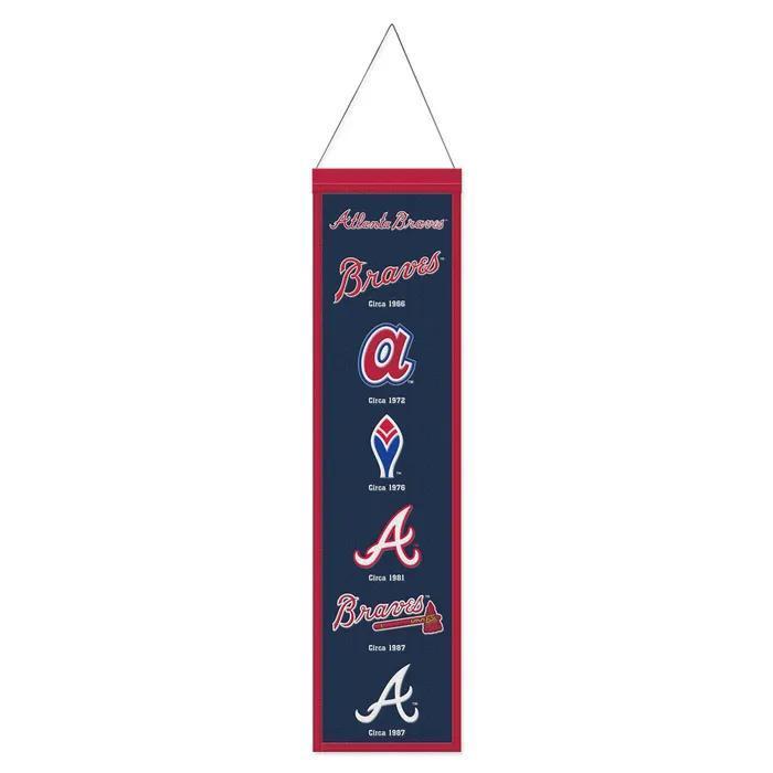 Atlanta Braves Wool Banner – 8" x 32"