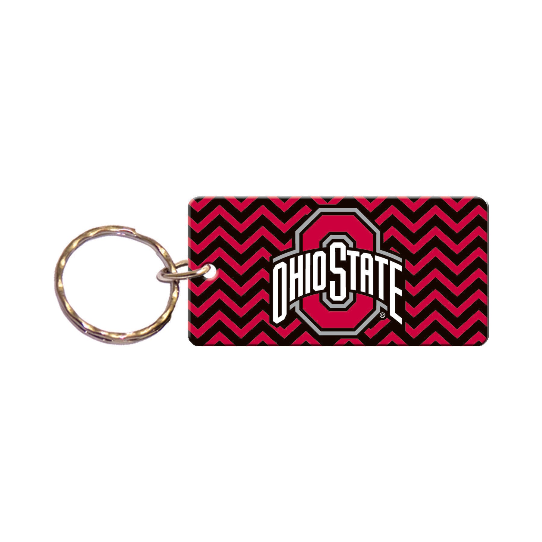 Ohio State Buckeyes Chevron Keychain – Official NCAA Team Accessory