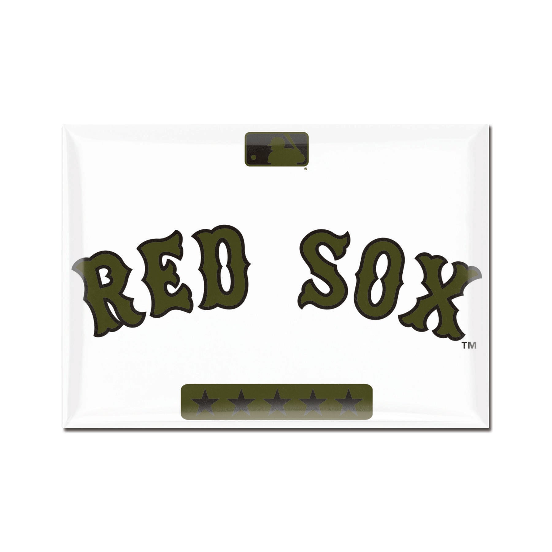 Boston Red Sox Metal Magnet – Rectangle Official MLB Fridge & Locker Décor