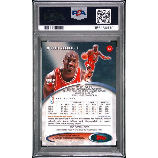 Michael Jordan 1998 Stadium Club #62 PSA 5