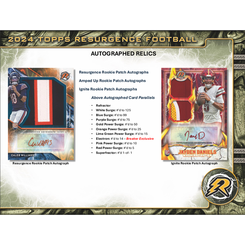 2024 Topps Resurgence Football Hobby Pack