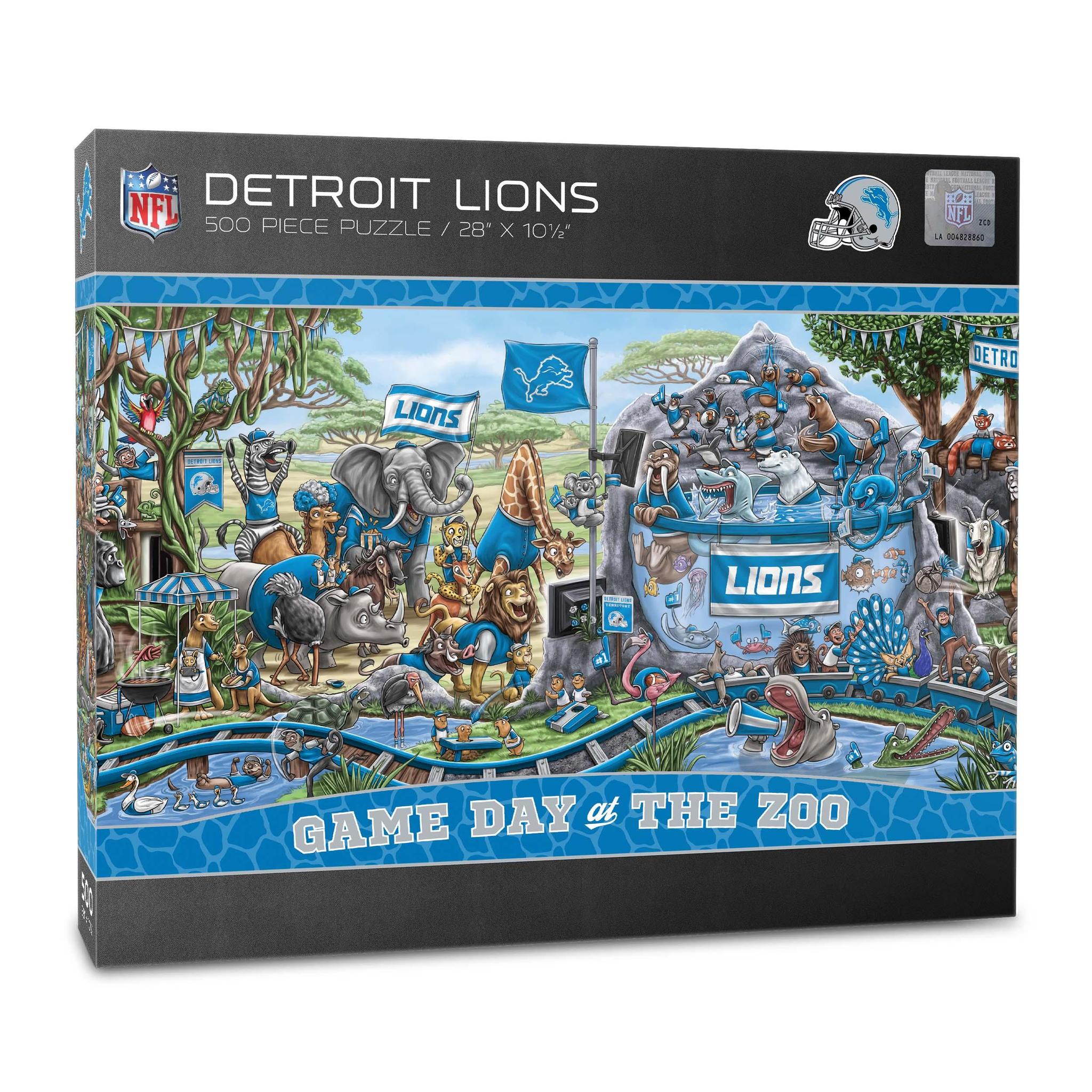 Detroit Lions Game Day at the Zoo 500 pc Puzzle