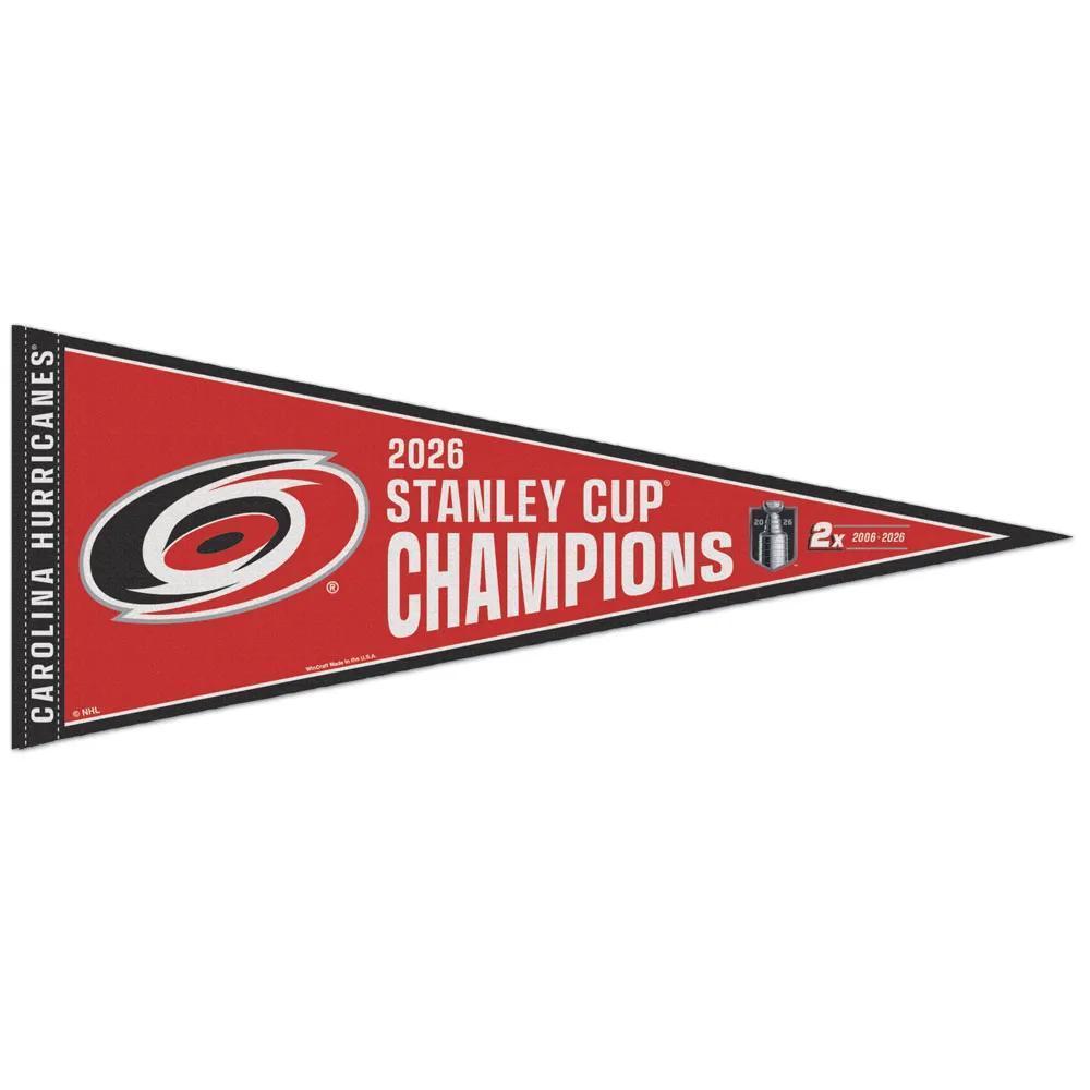 Carolina Hurricanes 2026 Stanley Cup Champions Classic Pennant 12" x 30"