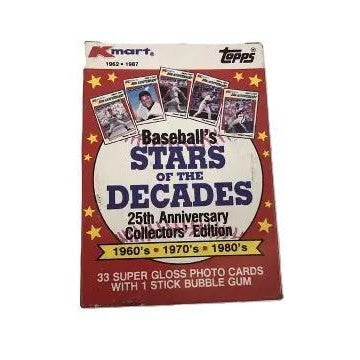 1987 Topps Baseball's Stars of the Decades Kmart Pack