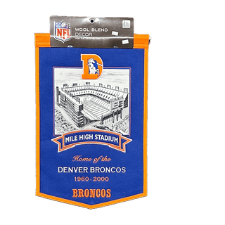 Banner: Denver Broncos- Mile High Stadium