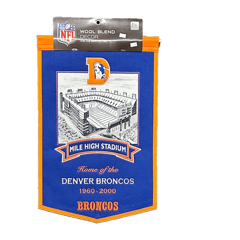 Banner: Denver Broncos- Mile High Stadium