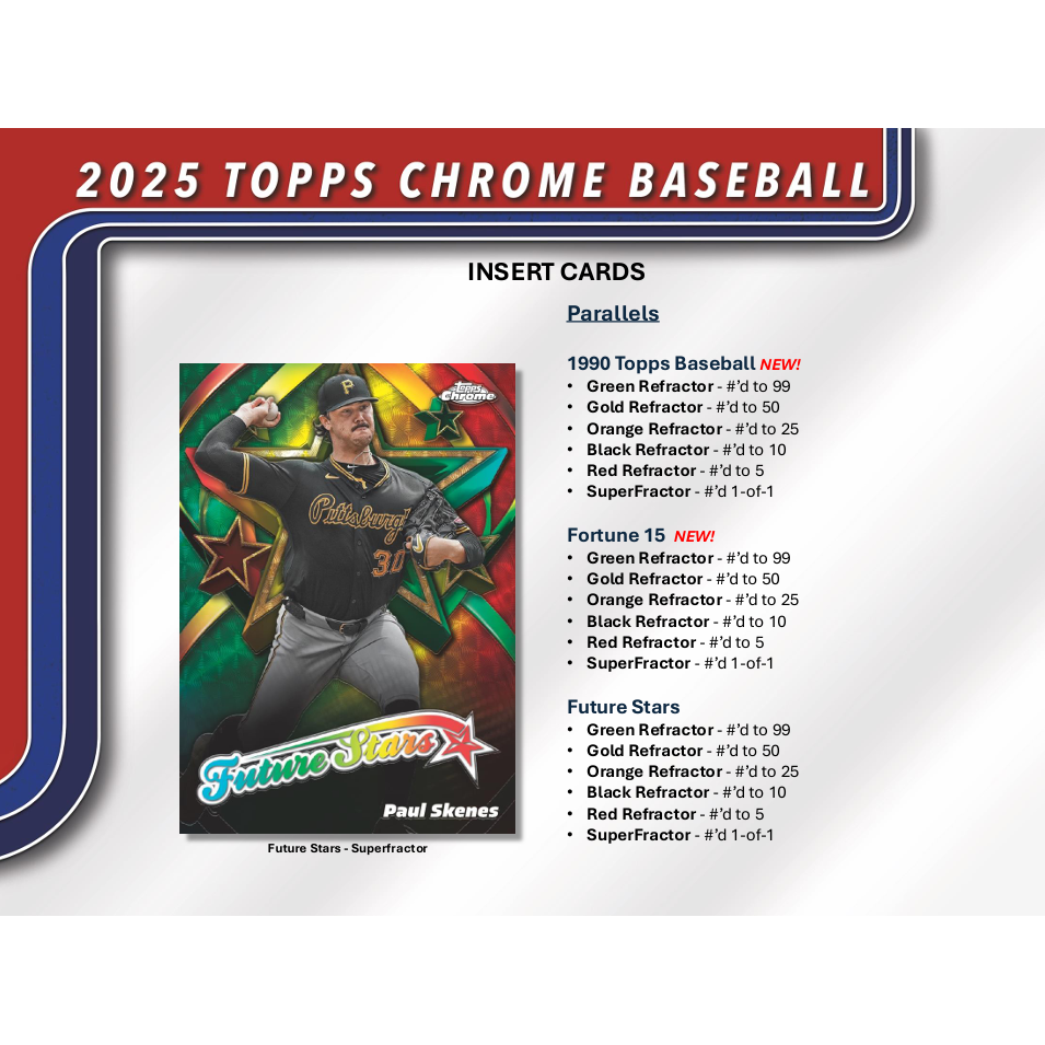 2025 Topps Chrome Baseball Jumbo Box