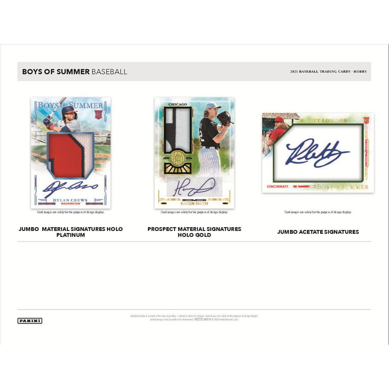 2025 Panini Boys of Summer Baseball Hobby Box
