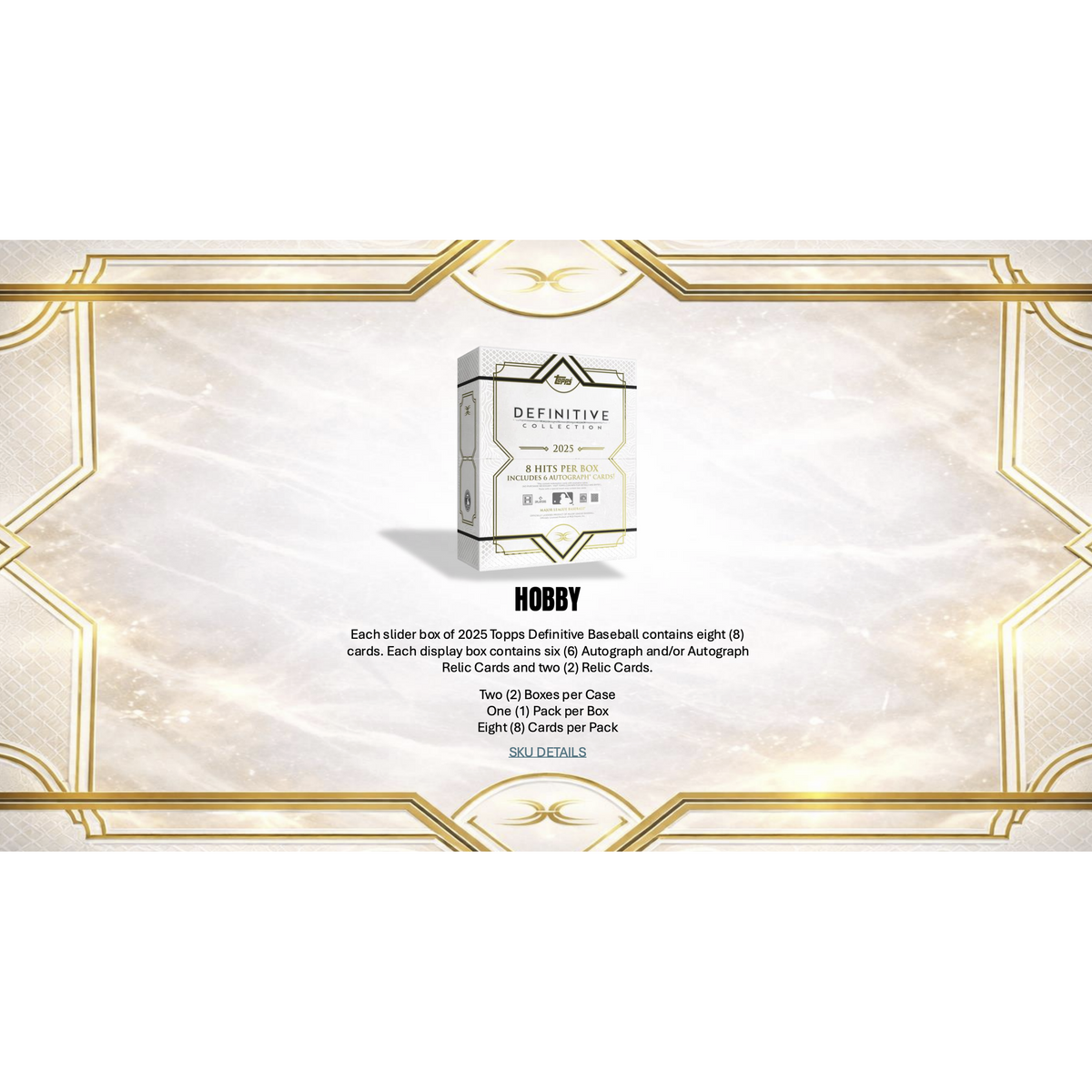 2025 Topps Definitive Collection Baseball Hobby Box