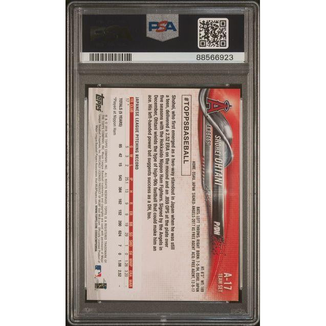 Shohei Ohtani 2018 Topps Baseball Team Set Los Angeles Variation #A-17 PSA 8 – Rookie