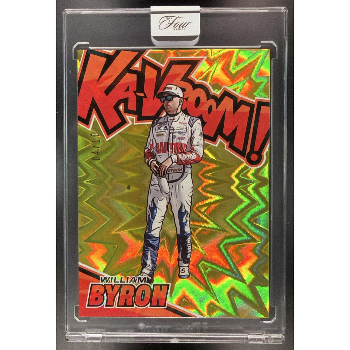 2026 Panini Four Racing William Byron #15 Ka-Vroom! 04/10 Non-Graded