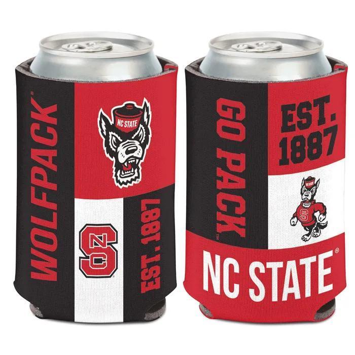 NC State Wolfpack Color Block 12 oz. Can Cooler – Officially Licensed Drink Sleeve