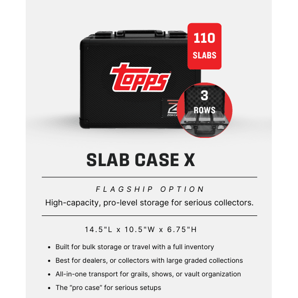 Topps x Zion Cases 3-Row Slab Case – Limited Edition