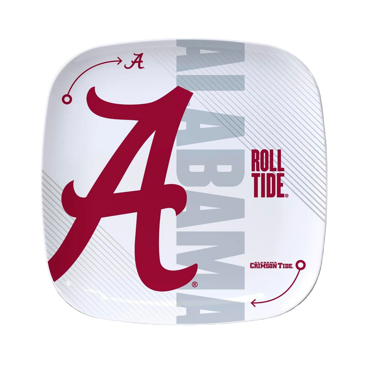 Alabama Crimson Tide Large Party Plate