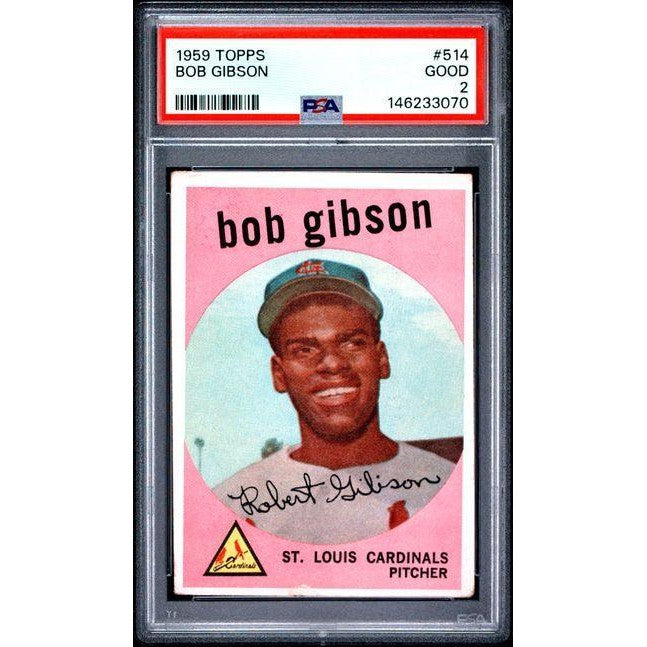 Bob Gibson 1959 Topps #514 PSA 2 - Rookie Card