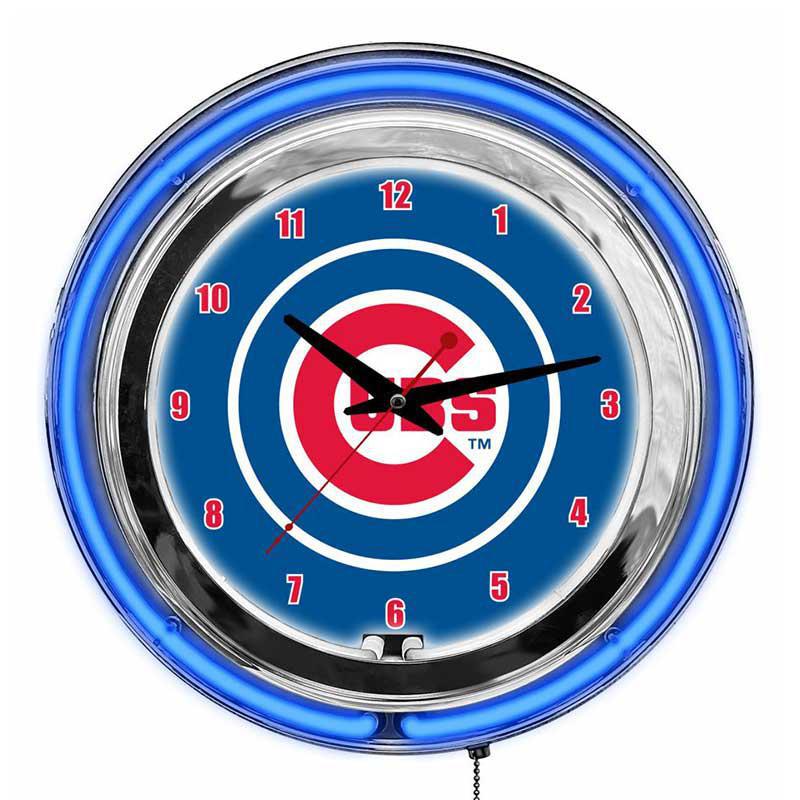 Clock: Chicago Cubs Neon – 15 Inches of Glorious, Glowing Team Pride