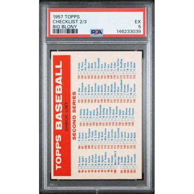 Checklist 2/3 1957 Topps Big Blony PSA 5
