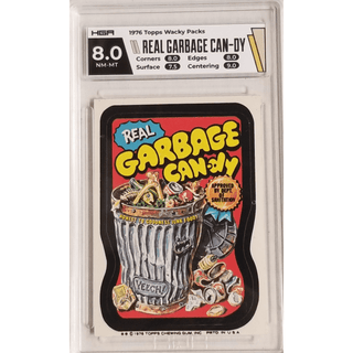 1976 Topps Wacky Packs - Real Garbage Can-dy HGA 8.0