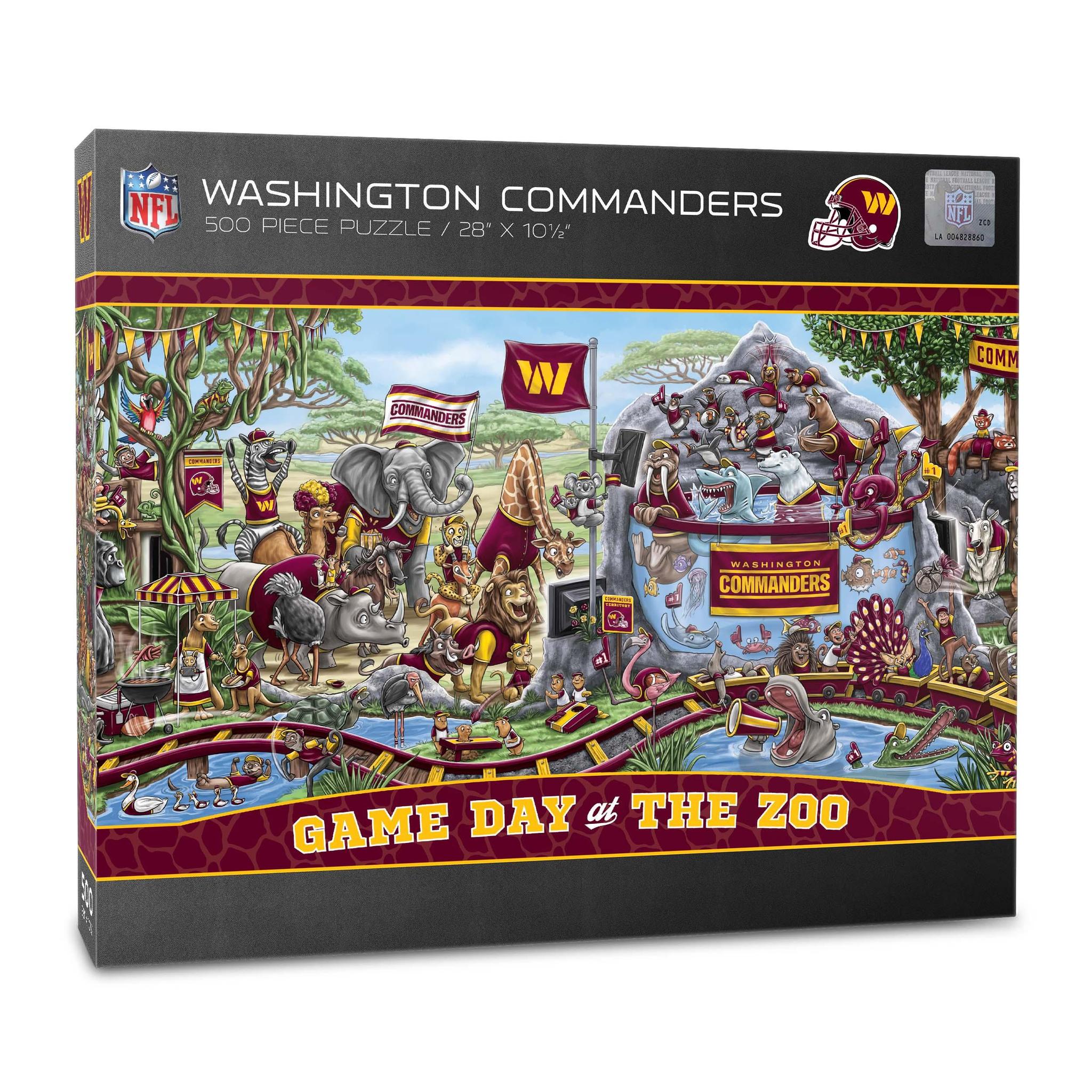 Washington Commanders Game Day at the Zoo 500 pc Puzzle