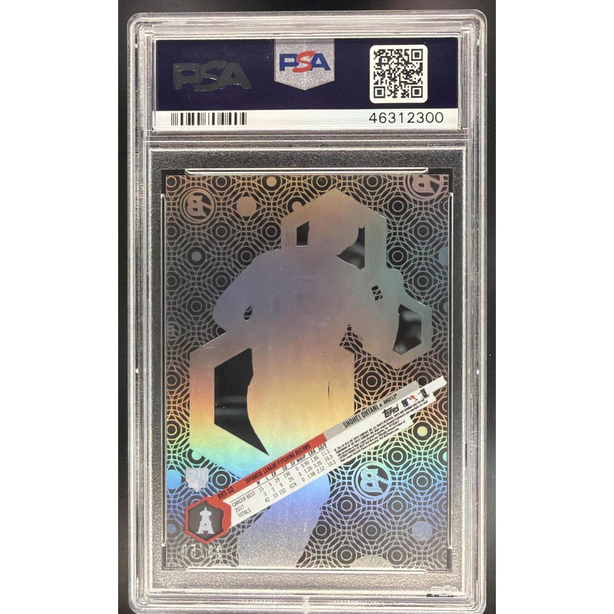 Shohei Ohtani 2018 Bowman High Tek Gold Rainbow #SO PSA 9