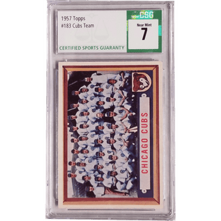 Cubs Team: 1957 Topps #183 CSG 7