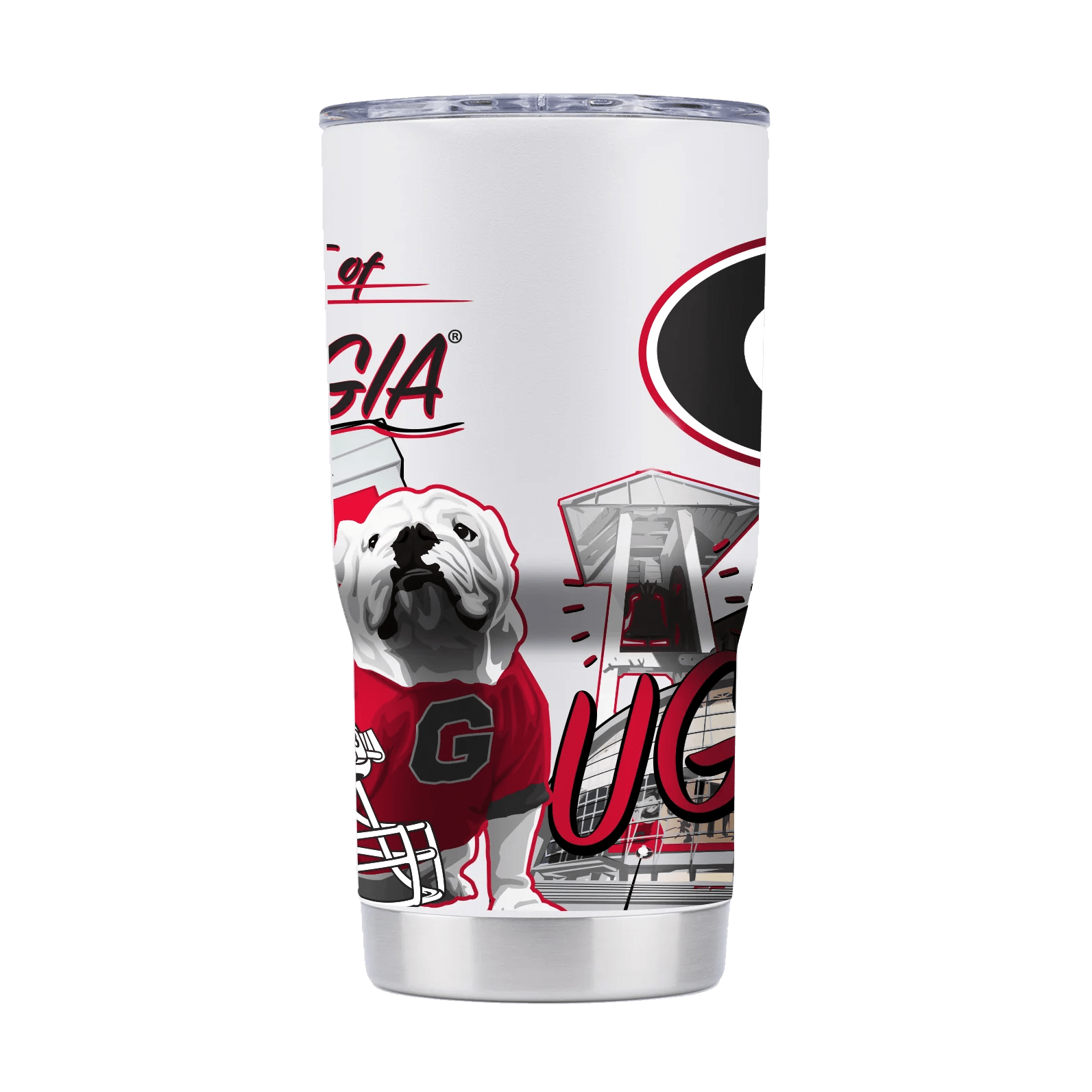 Tumbler: Georgia Campus Icons 20oz
