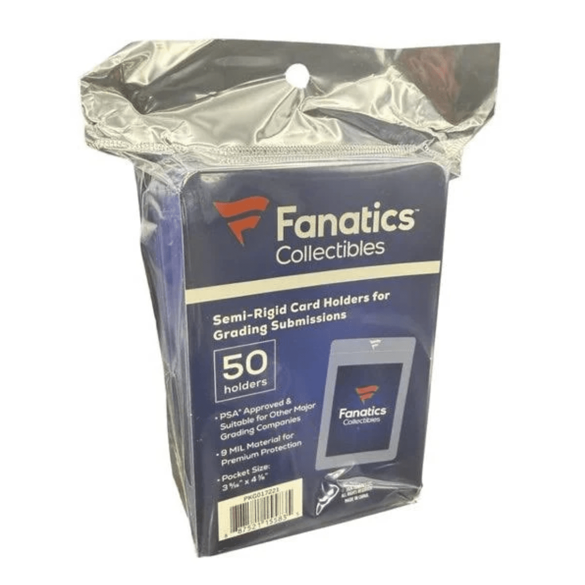 Fanatics Semi-Rigid Card Holder #1 50-Count Pack