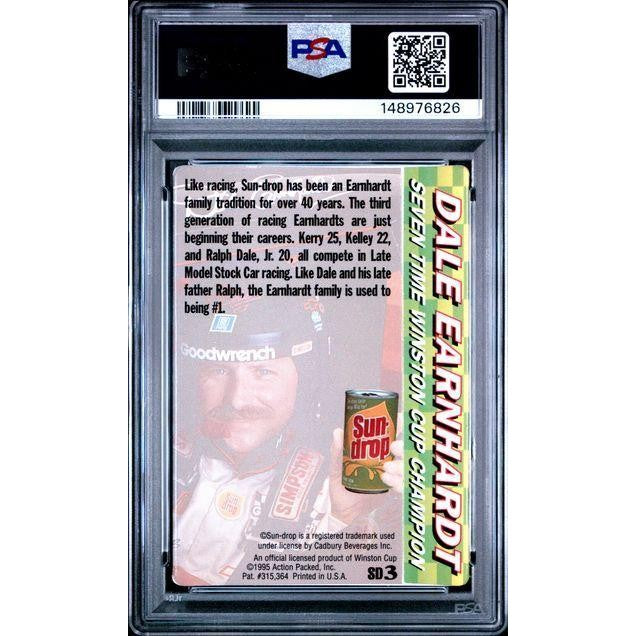 Dale Earnhardt #3 1995 Action Packed W/Kids Sundrop #SD3 PSA 6