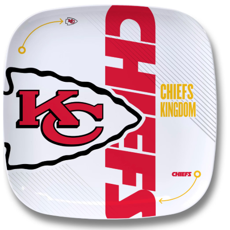 Kansas City Chiefs Party Plate 10.25" x 10.25"