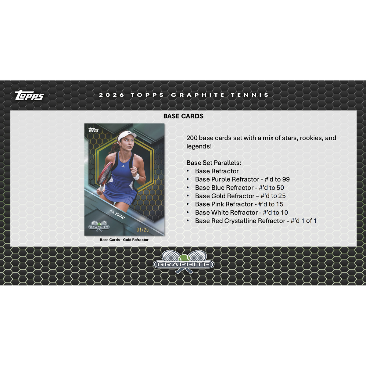 2026 Topps Graphite Tennis Hobby Box