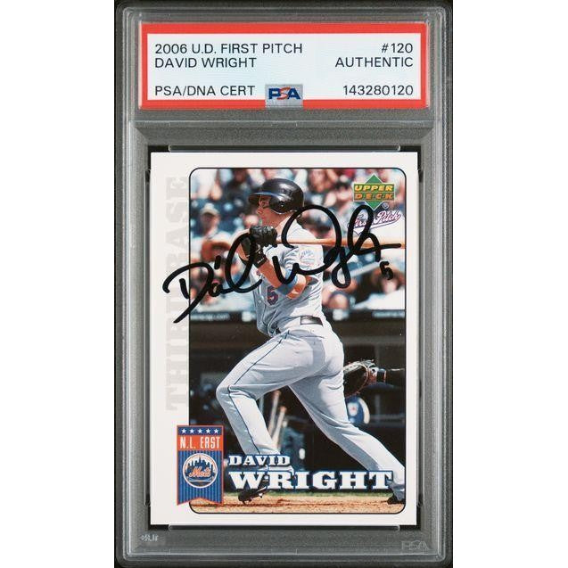 David Wright 2006 Upper Deck First Pitch #120 PSA/DNA Cert. Authentic Auto.