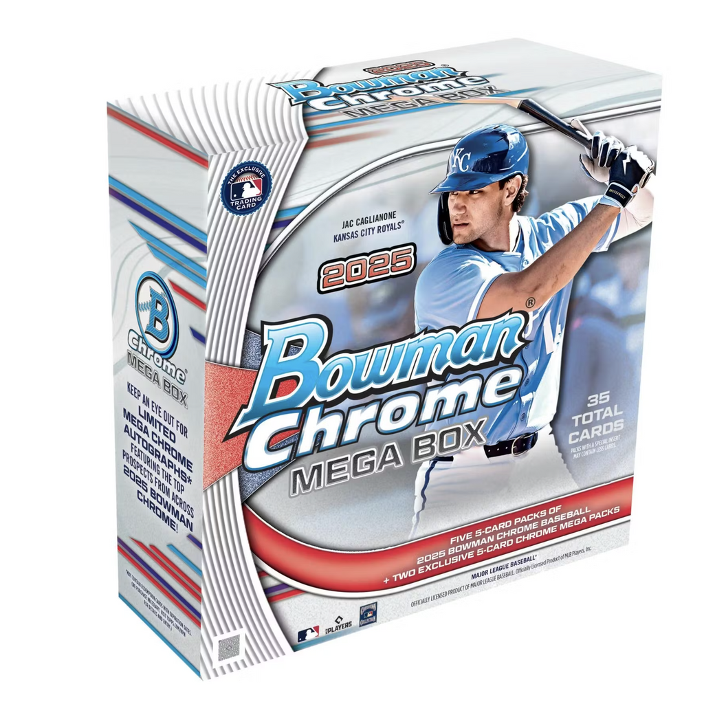 2025 Bowman Chrome Baseball Mega Box – CARDIACS Sports & Memorabilia