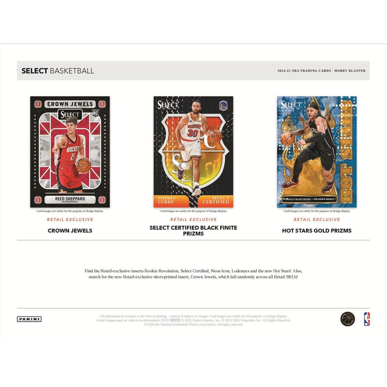 2024-25 Panini Select Basketball Hobby Blaster Box