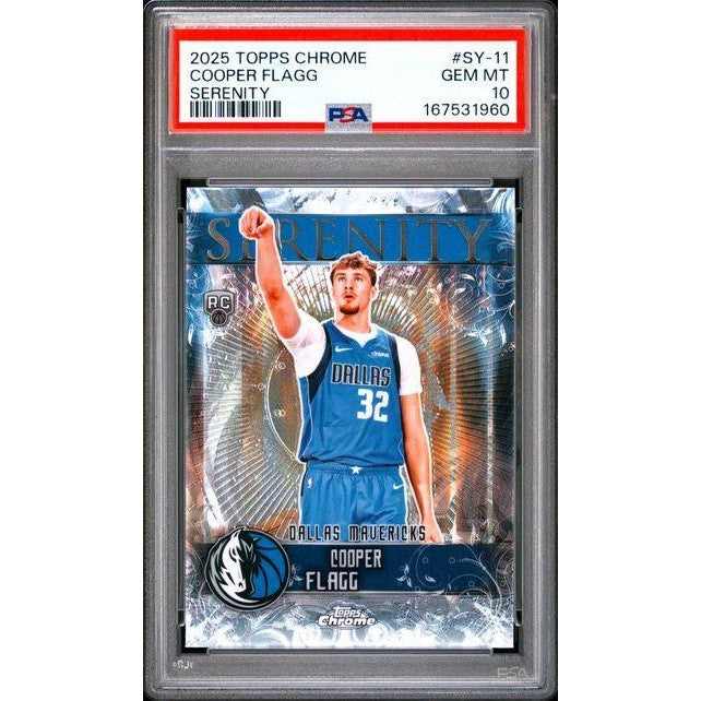 2025 Topps Chrome Serenity #SY-11 Cooper Flagg PSA 10