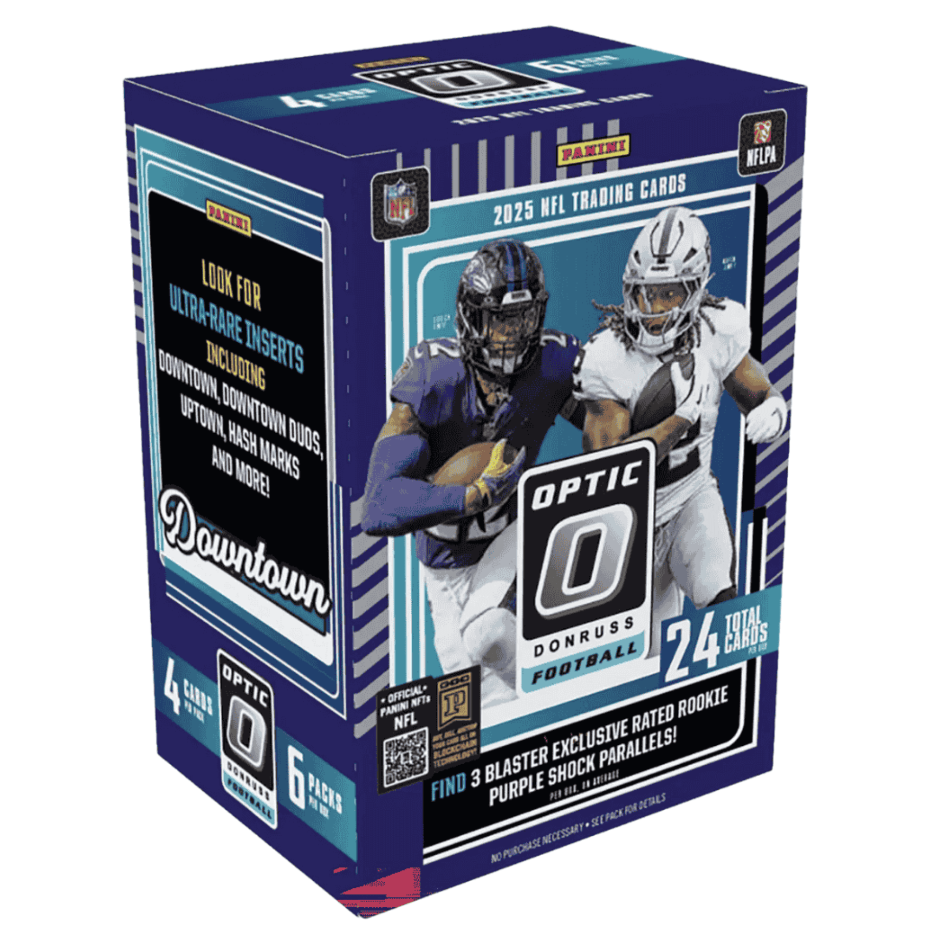 2025 Panini Donruss Optic Football Blaster Box Purple Shock Parallels