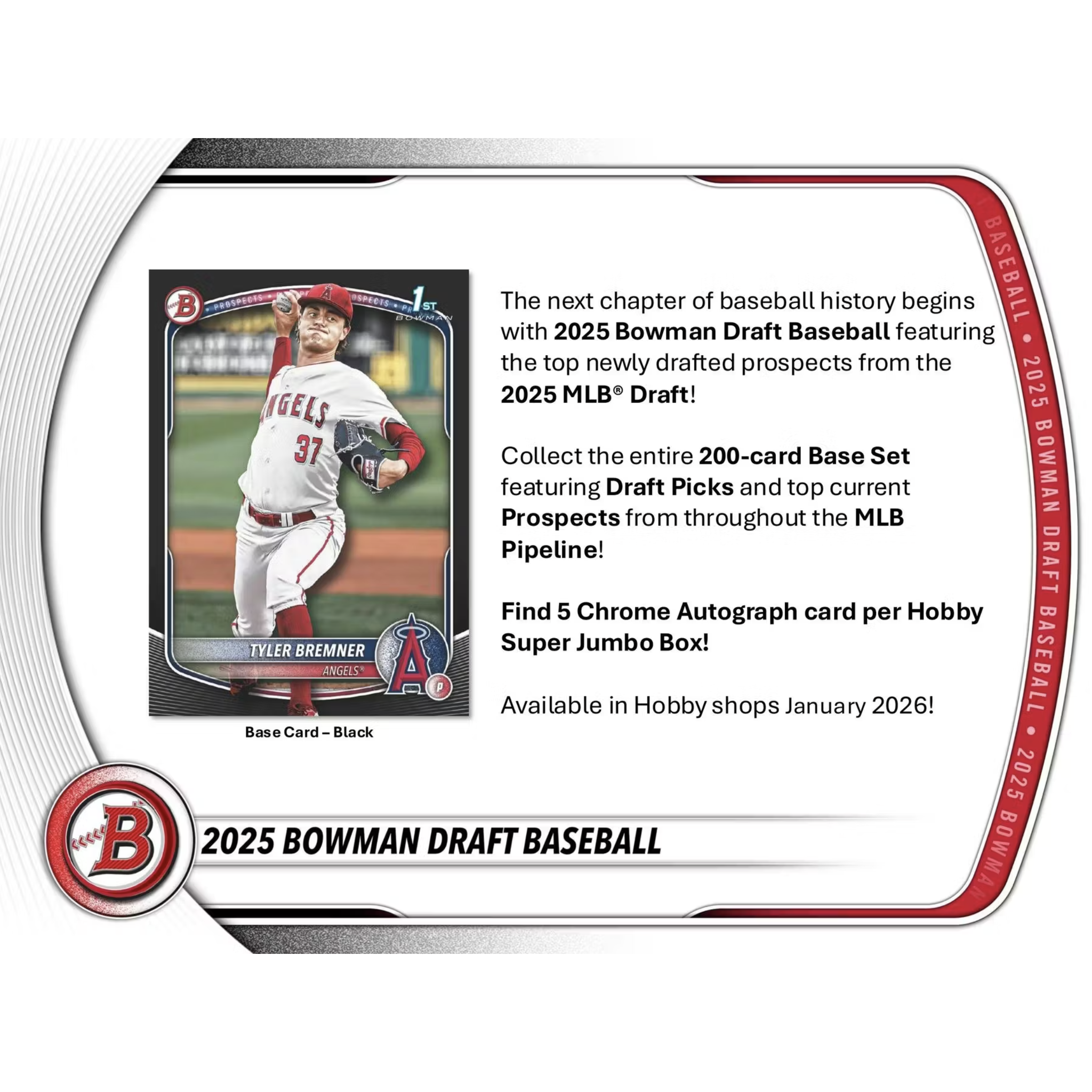 2025 Bowman Draft Baseball Super Jumbo 6-Box Case