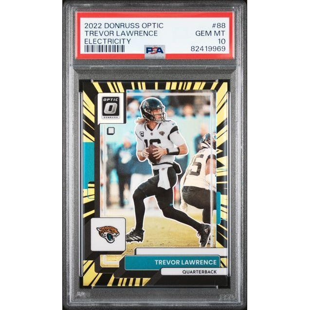 2022 Donrus Optic #88 Trevor Lawrence Electricity PSA 10