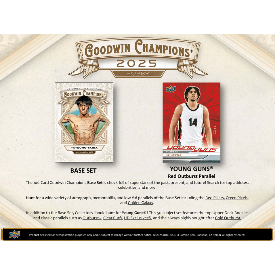2025 Upper Deck Goodwin Champions Hobby Box