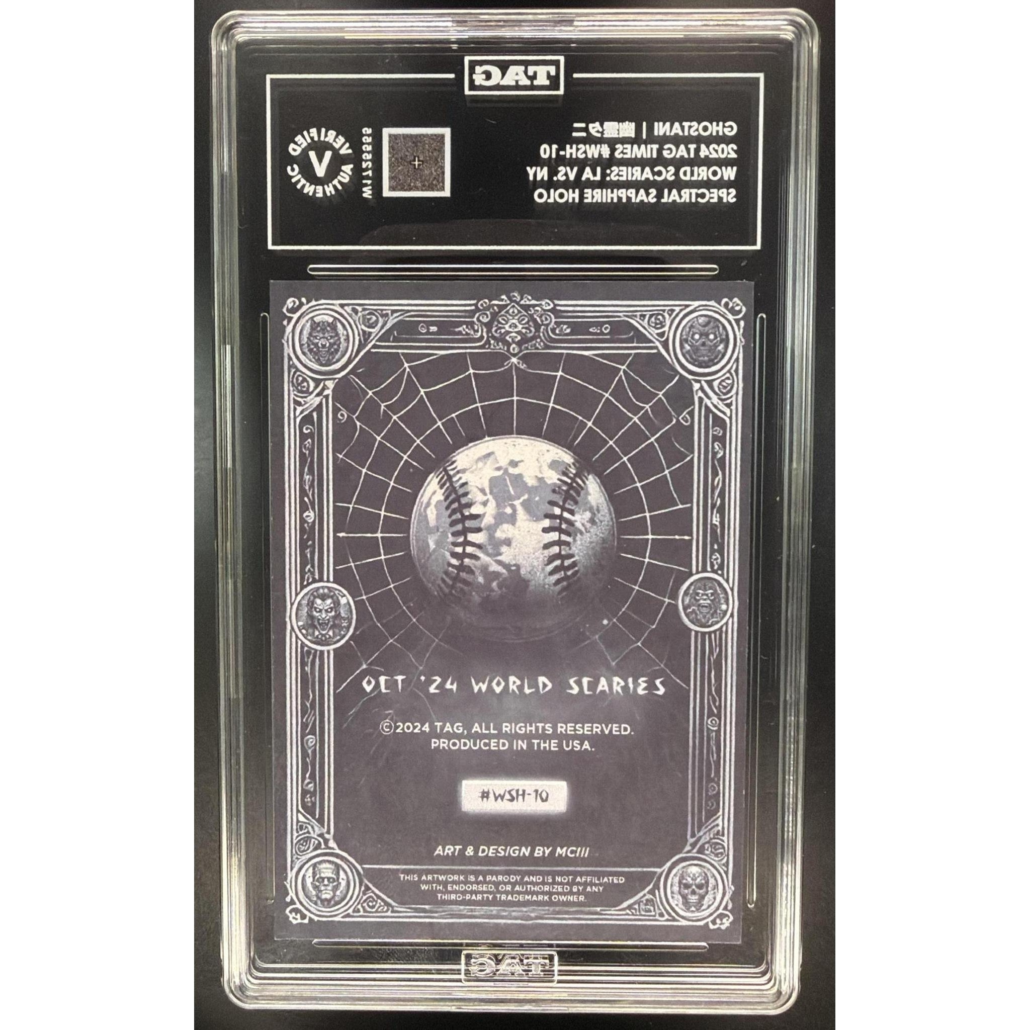 Ghostani 2024 TAG Times World Scaries: LA vs. NY Spectral Sapphire Holo #WSH-10 TAG Verified Authentic