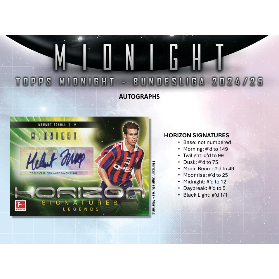 2024-25 Topps Bundesliga Midnight Soccer Hobby Box