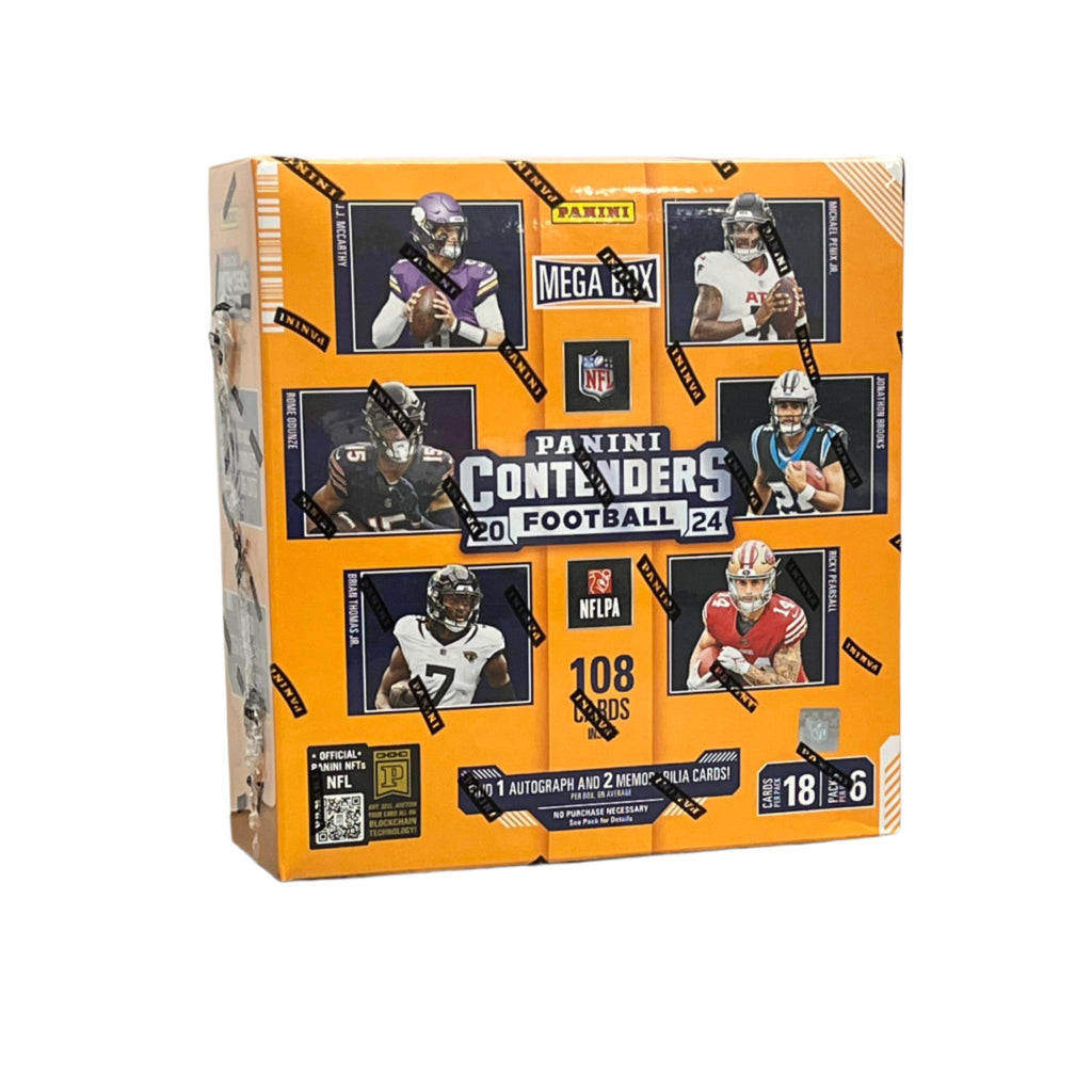 2024 Panini Contenders Football Mega Box – 1 Auto, 2 Mem Cards & Teal  Parallels – CARDIACS Sports & Memorabilia